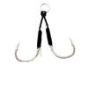 Anzuelo de pesca para barco con alambre brillante, línea corta, anzuelo de hierro, anzuelo de pesca, anzuelo de pesca de mar, anzuelo de pesca de plomo Luya, anzuelo doble, equipo de pesca al por mayor