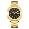 Reloj Cuadrado Personalizado Orsga para Hombre Nicho Calendario Fresco Fabricante Transmisión en Vivo Exportación Transfronteriza Reloj de Pulsera de Cuarzo para Hombre