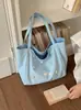 Bolsa de mano tipo tote ins estrella coreana, dulce y ligera para mujer, nuevo modelo 2026, estilo casual, bolsa de hombro de gran capacidad para ir al trabajo