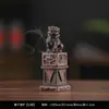 Estufa de Aromaterapia de León Cerámico Estufa de Incienso de Madera de Ágar para el Hogar Interior Quemador de Incienso para Ceremonia de Té de Incienso Adornos Zen Antiguos Creativos