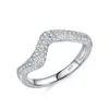 Anillo de Plata de Ley S925 Nuevo Modelo Transfronterizo Europeo y Americano con Diseño de Banda Retorcida Incrustada de Diamantes para Mujer, Anillo de Dedo Índice de Moda, Elegante y de Gama Alta
