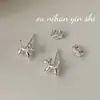 Pendientes Ounihan de Plata de Ley S925 con Diseño de Cachorro Globo Lindos para Mujer, Pendientes Dulces y de Moda con Diseño Artístico Estilo Ins