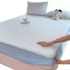 2026 Nueva Funda de Sábana de Seda Helada para Cama de Verano, Esterilla Refrigerante, Cubierta de Cama de Frijol de Hielo, Juego de Tres Piezas de Esterilla Refrigerante para Aire Acondicionado, Lavable a Máquina