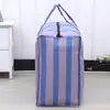 Bolsa Azul Tejida de Gran Capacidad para Mudanzas, Empacar Equipaje en Temporada de Graduación, Duradera, Resistente al Desgaste y Fuerte Bolsa de Almacenamiento para Ropa