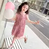 Vestido de Verão para Meninas 2026 Novo Estiloso Vestido Infantil com Franjas Moda Vestido de Princesa Bebê Sem Mangas