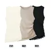 Atacado Fabricante de Roupas Femininas Transfronteiriço 2026 Novo Estilo Europeu e Americano Moderno Sexy Hot Girl Top Regata de Renda Plissada