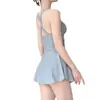 Traje de Baño de Color Sólido Adelgazante Moderno Conservador Sexy Popular Venta al por Mayor Traje de Baño Moldeador de Cintura Estilo Falda para Mujer