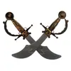 Nova Máscara de Halloween Chapéu de Pirata de Feltro Máscara para os Olhos Cabeça de Caveira Adereços para Fantasia de Feriado Espada de Pirata de Plástico