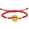 Pulseira Ouro 999 Puro Shuibei Gold Tudo Perfeito Ouro Maciço 3D Fivela de Segurança Pulseira de Casal Presente de Dia dos Namorados
