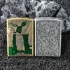 Zorro Zk37 Alpine Flow Estilo Chino Retro Antiguo Rueda de Amolar Creativo Moderno Encendedor para Hombre Un Clic Dropshipping
