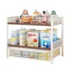 Caja de Almacenamiento para Vajilla de Bebé, Herramientas para Suplementos Alimenticios de Bebé, Mesa para Alimentar, Caja para Biberones, Estante de Cocina Multicapa, Estante de Almacenamiento para Tazones y Palillos