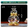 Lâmpada de Óleo Líquido Manteiga à Prova de Vento Estilo Chinês, Lâmpada de Lótus de Vidro para Lares Budistas, Lâmpada de Óleo Perpétua para Oferenda