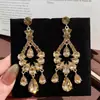 Joyería Vintage de Segunda Mano Pendientes de Estilo Nuevo de Alta Calidad Pendientes Geométricos Exagerados Retro para Mujer Accesorios Yiwu Mayoreo