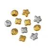 Acero Inoxidable 304 Lujo Ligero Exquisito Superficie Brillante Cuentas Espaciadoras Irregulares Cuentas Espaciadoras de Estrella Cuentas Sueltas Hecho a Mano DIY Accesorios para Joyería con Cuentas
