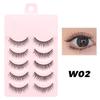 Dingsen Pestañas Postizas Mayoreo Suministro Estable 5 Pares de Pestañas Maquillaje Natural Maquillaje Diario Pestañas Cos