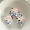 Funda de Teléfono de Crema DIY de Cachorro de Paraíso de Dibujos Animados Brillante Kit de Materiales para Joyería, Pasador Hecho a Mano, Goma para el Cabello