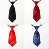 Corbata Pequeña Doble de Color Sólido Estilo Coreano para Mujer Negro vino tinto Camisa Corta Profesional Corbata para Uniforme Escolar Infantil