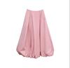 Falda Larga de Flores con Vuelo Grande para Mujer Primavera Verano Falda Bub de Flores Falda Larga Blanca Falda Yamamoto Algodón Puro Color Sólido MD5161