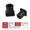 Soporte de Brida para Eje de Guía Extendido Negro Acero Eje Abierto Soporte Fijo Sthwrbl/Sbl/Cbl