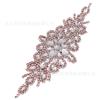 Cinto de Casamento de Luxo de Strass de Alta Qualidade, Cinto Ab Dourado, Acessórios de Noiva com Diamante de Cristal Costurados à Mão