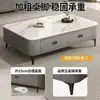 Mesa de Centro Hogar Sala de Estar Lujo Ligero Apartamento Pequeño Nuevo Tablero de Mesa de Vidrio Templado Simple Sensación de Alta Gama Mueble de TV