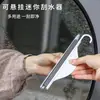 Mini limpiaparabrisas para vidrio de lavabo, cepillo limpiador para encimera de baño, rasqueta para espejo, herramienta de limpieza de doble cara
