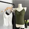 Nova camisola de renda patchwork retro de puro desejo com decote em V para mulheres, top interno de verão justo e que valoriza a silhueta, topzinho sexy