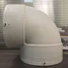 Fornecido diretamente pelo fabricante, material novo cinza PERT conexões de tubos cotovelo de eletrofusão 90 graus, cotovelo de eletrofusão L25~L315, resistente a alta pressão