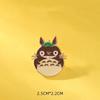 Animal de desenho animado urso fofo nuvem arco-íris urso broche de liga emblema decoração para roupas de estudante masculino e feminino bolsa