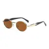 Gafas Jamie 861 de Montura Ovalada Nueva Estilo Europeo y Americano Montura Pequeña Gafas de Sol Metálicas Modernas Tendencia Versátiles