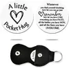 Regalo Conmemorativo Inspirador Para Damas Hombres Amantes Colgante Redondo de Doble Cara Llavero de Abrazo Grabado, Grabado
