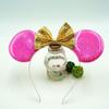 Novos acessórios de cabelo europeus e americanos laço de lantejoulas Mickey Mouse Minnie tiara orelhas redondas fofas adorno de cabeça para festa infantil