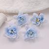 Cabeza de flor de loto artificial para dormir, peonía, flor falsa, bricolaje, tocado hanfu hecho a mano, ropa, decoración de boda, flor de seda