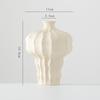 Jarrón Cerámico Simple Shumen para Flores Secas Sala de Estar Pasillo Flor Artificial Flor Flor Adorno Lujo Ligero Adornos Decorativos de Alta Gama