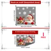 Adhesivos navideños transfronterizos con Papá Noel repartiendo regalos, adecuados para escaparates, puertas de cristal y decoración del hogar; pegatinas de cristal electrostáticas