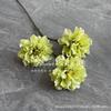 3 cabezas hibisco peonía rama única peonía diseño sitio de boda flor de seda flor fila flor falsa decoración