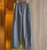 Pantalones banana curvados de lana mercerizada de seda, pantalones cropped de cintura alta, pantalones de silueta business casual para mujer, primavera y otoño