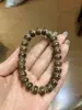 Pulseira de Bambu Dourado Fio de Seda 9x11 Sangue de Dragão Material Antigo Selecionado Produto Fino Contas de Oração Pulseira de Bambu Dourado Unissex Contas Budistas Contas para Brincar