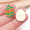 Amazon Transfronterizo Caricatura Gotas de Aceite Huevo de Pascua Colgante Creativo DIY Accesorios de Joyería Pulsera Collar Colgante