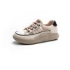 Tênis Feminino de Cano Baixo Respirável para o Verão, Outdoor, Retrô, Sola Grossa, Vazado, Sandálias Casuais de Couro Genuíno Femininas, Nicho