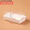 Caja de Empaque para Sándwiches, Hojaldre de Carne Deshebrada, Postres Mochi Horneados, Pasteles Estilo Occidental, Caja Transparente Desechable para Llevar