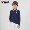 Ropa de golf para niños PGM, camiseta de manga larga de primavera y verano, nueva ropa abrigada y resistente al viento para niños adolescentes.