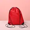 Mochila Saco com Cordão de Poliéster Mochila Esportiva ao Ar Livre Bolsa de Tecido Oxford Cordão Conveniente Basquete Saco de Armazenamento Impermeável