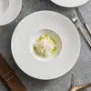 Prato de Chapéu de Palha de Fábrica Prato de Espaguete Prato de Restaurante de Hotel Prato de Comida Ocidental Prato de Conceito Artístico Criativo Prato de Sopa Fundo Prato
