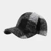 Gorra de Béisbol Versátil de Bloques de Color y Cuadros Nuevo Clásico Otoño e Invierno, Engrosada para Abrigo, Cómoda y a Prueba de Viento, Gorra de Pico Adelgazante