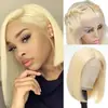 Peluca de Cabello Humano Bob Recto Hueso 12A Vietnamita peluca frontal de encaje