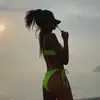Nuevo Bikini Dividido de Baño para Mujer 2023 Sexy Adelgazante Aguas Termales Vacaciones en la Costa Traje de Baño [una generación de cabello]]