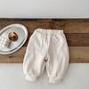 Pantalones Casuales Retro Gruesos con Forro de Felpa para Bebés y Niños Pequeños en Invierno Pantalones Jogger Pantalones Largos Cálidos para Bebé