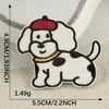 Nuevos Pegatinas Bordadas Originales de Animales de Dibujos Animados Cachorro Venta Directa de Fábrica Accesorios Decorativos DIY para Ropa Funda de Teléfono Móvil Pegatinas de Tela