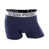 Ropa interior para hombre en stock Venta al por mayor Diseño U Convex Joven Pantalón de cuatro ángulos Cintura media Sexy Deportivo Transpirable Boxer